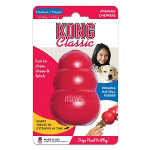 Dogs needs - מוצרים שימושיים לכלב צעצועי האכלה לכלבים ומשחקי אוכל קונג קלאסי אדום לכלב - Classic Kong