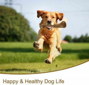 Dogs needs - מוצרים שימושיים לכלב צעצועי לעיסה ונשיכה לכלבים צעצוע לעיסה עמיד לכלבים גדולים - עצם להרגעה, לשעשוע ולניקוי שיניים וחניכיים