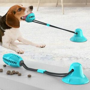  צעצוע נשיכה מגומי לכלב בשילוב חטיפים משמש גם לניקוי שיניים